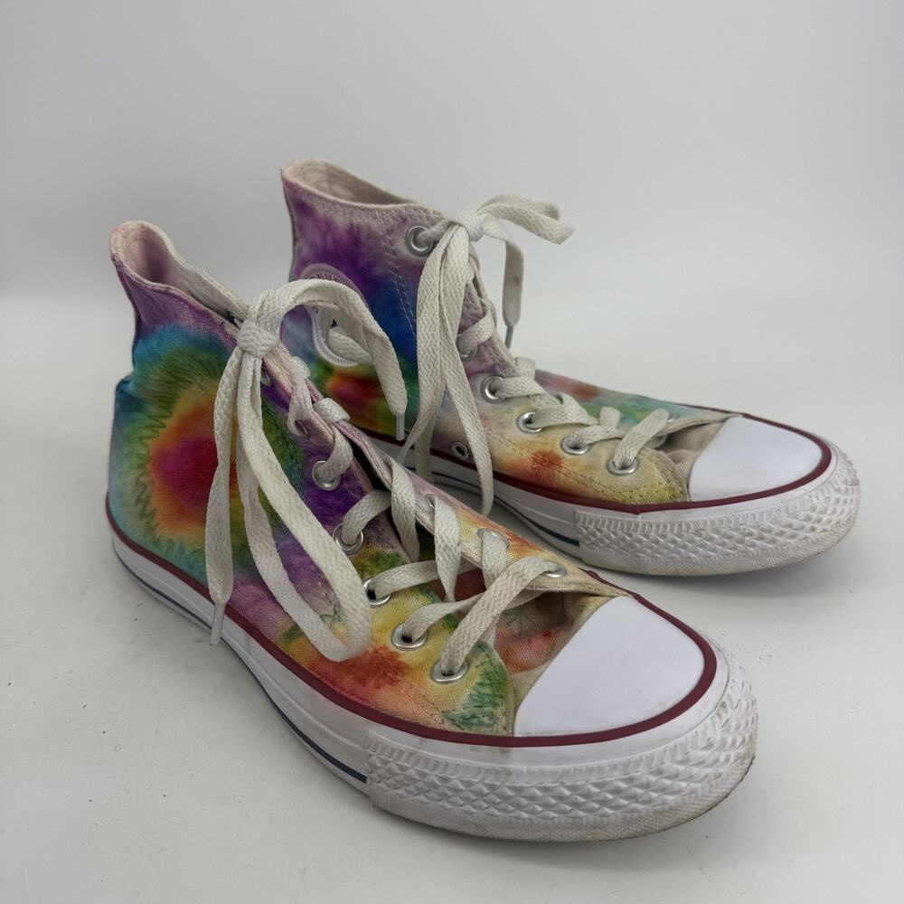 Converse Chuck Taylor All Star Shoes Mens 5 Wms 7 Tie Dye High Top Canvas Hippie
